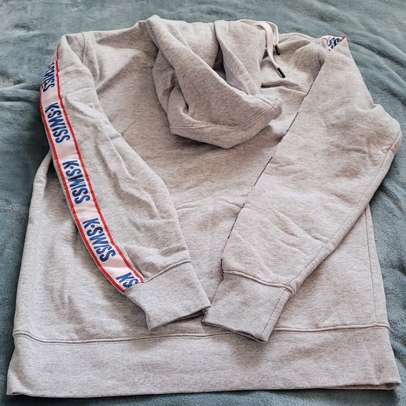 K-swiss hoodie sweatshirt gray sz small - Picture 5 of 5